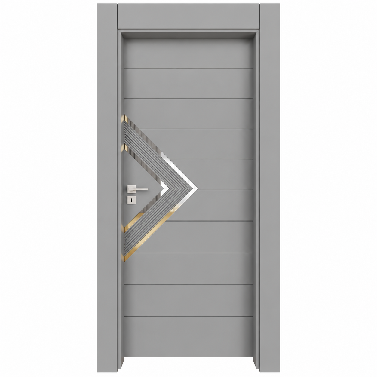BY-6008V Porte intérieure Laqué  Vitrée